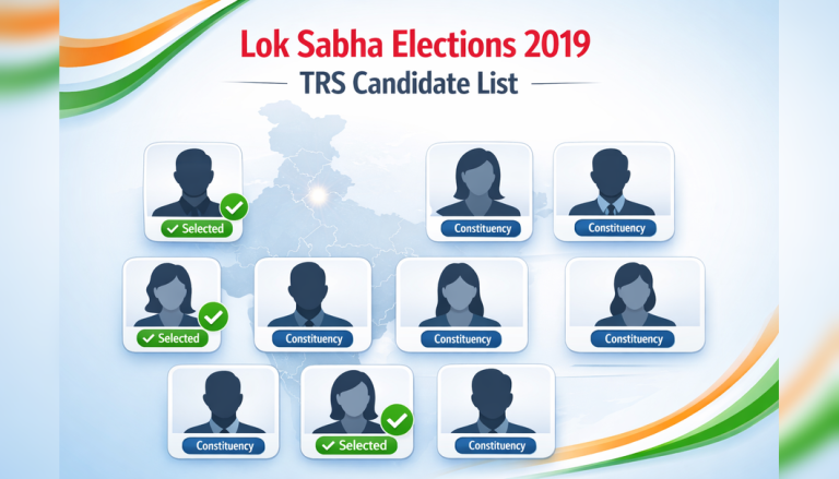 Lok Sabha Elections 2019 TRS Candidate List