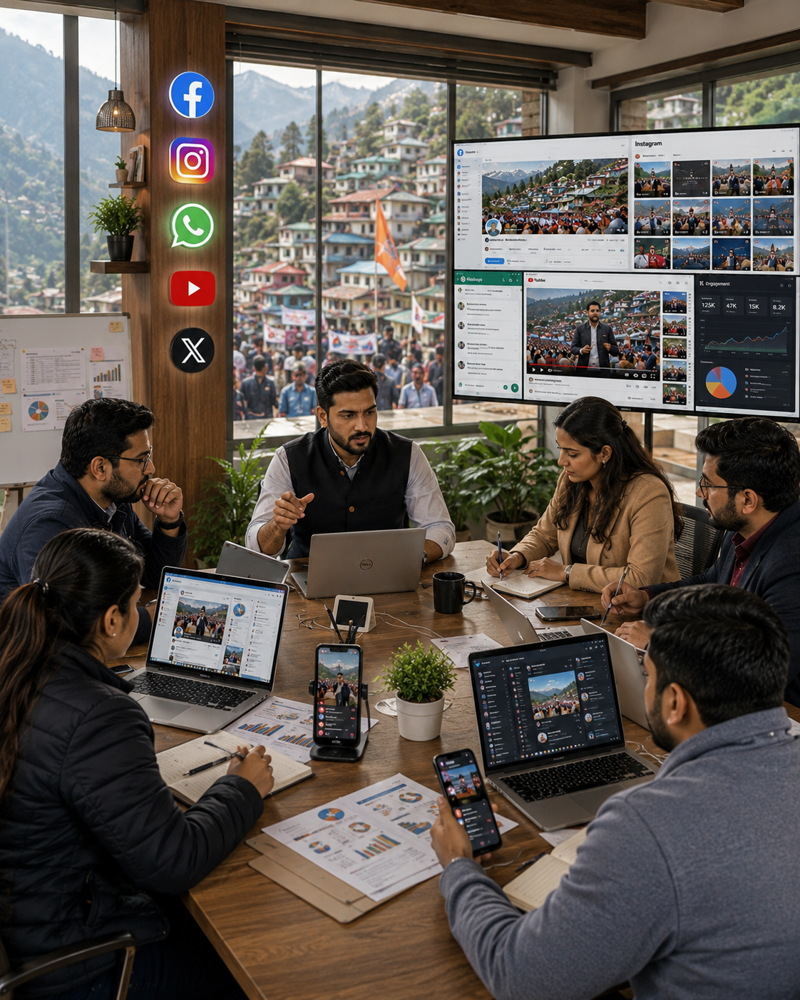 Social Media Management for Election in Himachal Pradesh