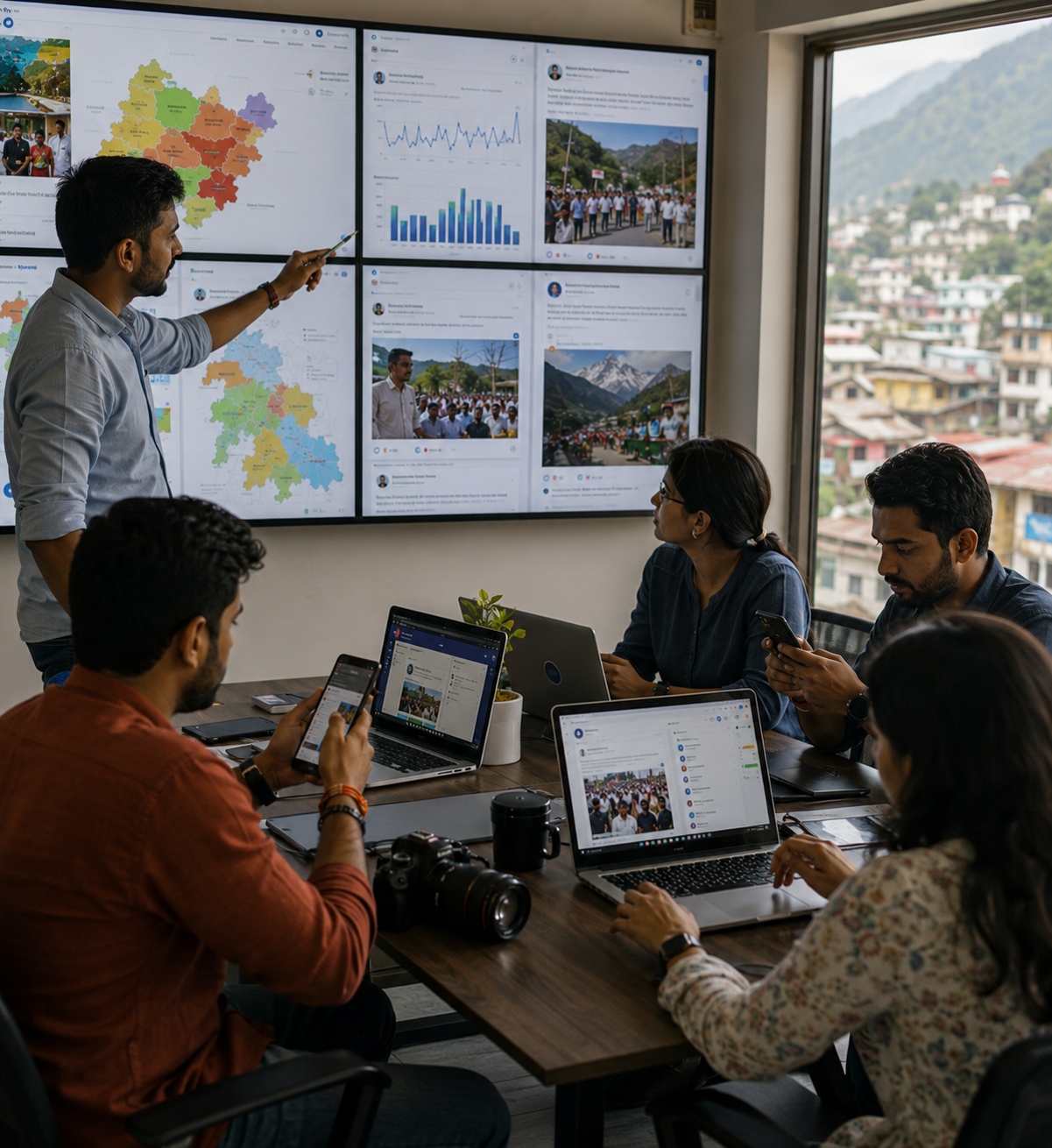 political social media management for Uttarakhand elections